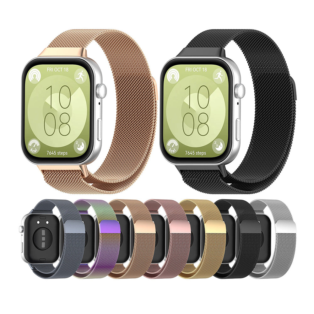 Curea smartwatch Techsuit Watchband (W009) compatibil cu Huawei Watch Fit 3 / Fit 4 / Fit 4 Pro, Negru