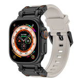 Curea smartwatch Techsuit Watchband (W064) compatibil cu Apple Watch 1/2/3/4/5/6/7/8/9/10/11/SE/SE 2/SE 3/Ultra/2/3 (42/44/45/46/49mm), Negru Gray