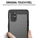 Husa de protectie Techsuit Carbon Silicone compatibil cu OnePlus 9, Negru