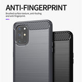 Husa de protectie Techsuit Carbon Silicone compatibil cu OnePlus 9, Negru