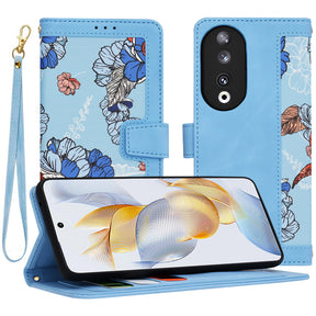 Husa de protectie Techsuit FlipCraft compatibil cu Honor 90, Vibrant Blue