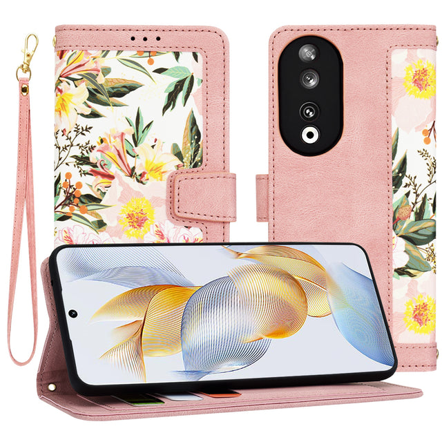 Husa de protectie Techsuit FlipCraft compatibil cu Honor 90, Sweetheart Pink