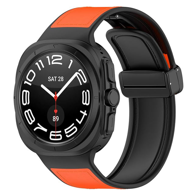 Curea smartwatch Techsuit Watchband (W056) compatibil cu Samsung Galaxy Watch Ultra 47mm / Watch Ultra 2, Portocaliu
