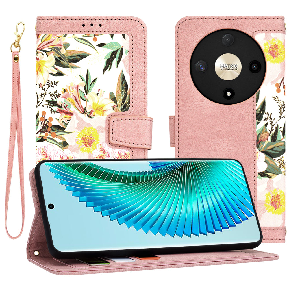 Husa de protectie Techsuit FlipCraft compatibil cu Honor Magic6 Lite, Sweetheart Pink