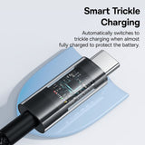 Cablu Baseus Gem (P10373002111-01), USB to Type-C, Super Fast Charging 100W, 2m, Cluster Black