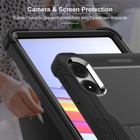 Husa de protectie tableta Techsuit Rugged TabShell + Screen Protector compatibil cu Xiaomi Redmi Pad Pro / Redmi Pad Pro 5G / Poco Pad, Negru