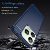 Husa de protectie Techsuit Carbon Silicone compatibil cu Realme C61 / Realme C63, Albastru