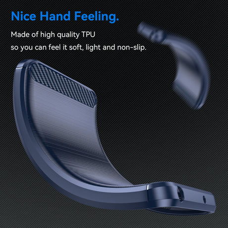 Husa de protectie Techsuit Carbon Silicone compatibil cu Realme C61 / Realme C63, Albastru