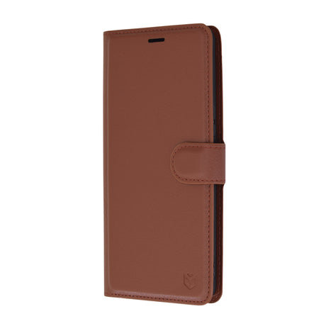 Husa de protectie Techsuit Leather Folio compatibil cu Sony Xperia 1 VI, Maro