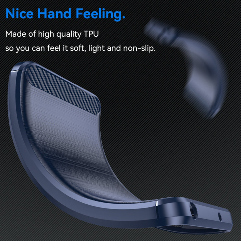 Husa de protectie Techsuit Carbon Silicone compatibil cu Nothing CMF Phone 1, Albastru