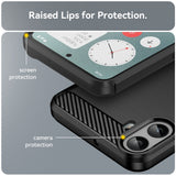 Husa de protectie Techsuit Carbon Silicone compatibil cu Nothing CMF Phone 1, Negru