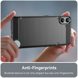 Husa de protectie Techsuit Carbon Silicone compatibil cu Nothing CMF Phone 1, Negru