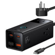 Incarcator Baseus PowerCombo Digital PowerStrip (PSLA020101), 3xAC, 2xUSB, 2xType-C, 65W with Cable Type-C 100W, Negru