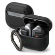 Casti Ringke Protection Case Onyx Magnetic, for Samsung Galaxy Buds 3 / 3 Pro / 3 FE, Non-Slip Texture, Carabiner Hole, Negru