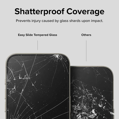 Folie de protectie Ringke Easy Slide Tempered Glass (set de 2) compatibil cu iPhone 16 Pro Max, Negru