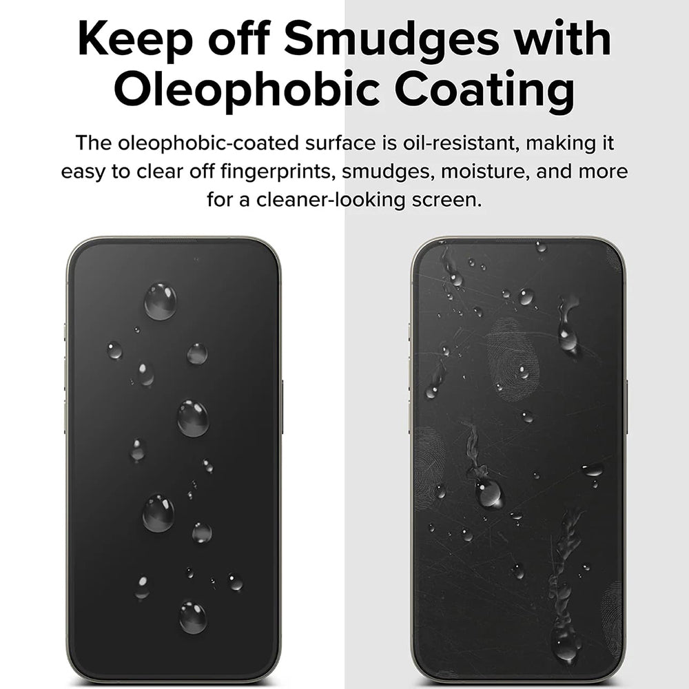 Folie de protectie Ringke Easy Slide Tempered Glass (set de 2) compatibil cu iPhone 16 Pro, Transparent