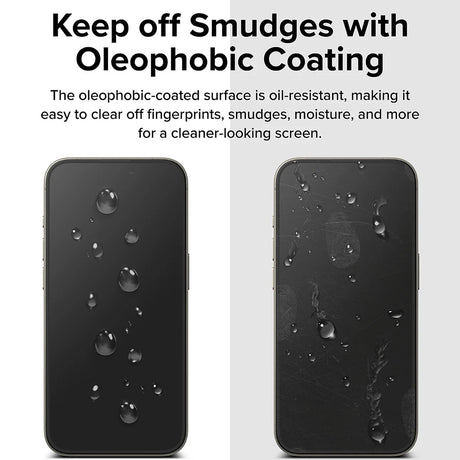 Folie de protectie Ringke Easy Slide Tempered Glass (set de 2) compatibil cu iPhone 16 Pro, Transparent