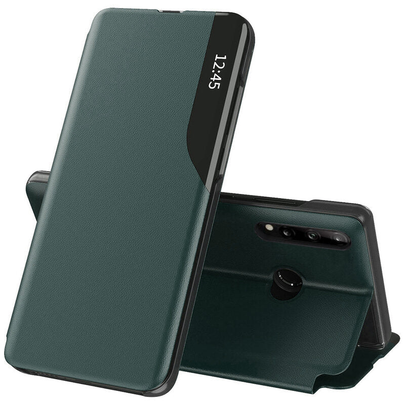 Husa de protectie Techsuit eFold Series compatibil cu Huawei P30 Lite / P30 Lite New Edition, Verde Inchis