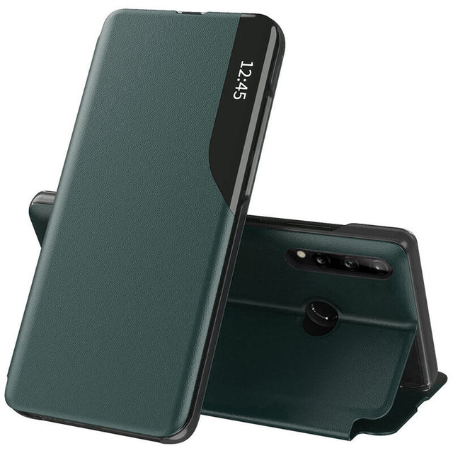 Husa de protectie Techsuit eFold Series compatibil cu Huawei P30 Lite / P30 Lite New Edition, Verde Inchis