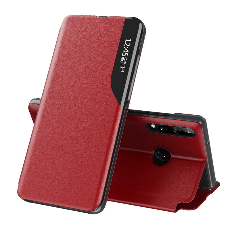 Husa de protectie Techsuit eFold Series compatibil cu Huawei P30 Lite / P30 Lite New Edition, Rosu