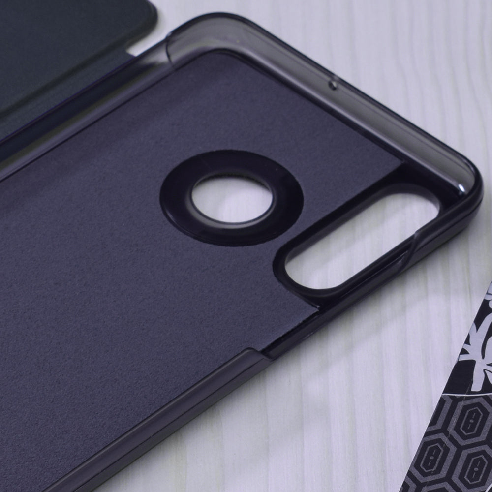 Husa de protectie Techsuit eFold Series compatibil cu Huawei P30 lite / P30 lite New Edition, Albastru Inchis