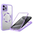 Folie de protectie Techsuit ColorVerse 360 MagSafe Series + compatibil cu iPhone 15 Pro Max, Mov