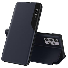 Husa de protectie Techsuit eFold Series compatibil cu Samsung Galaxy A52 4G / A52 5G / A52s 5G, Albastru Inchis