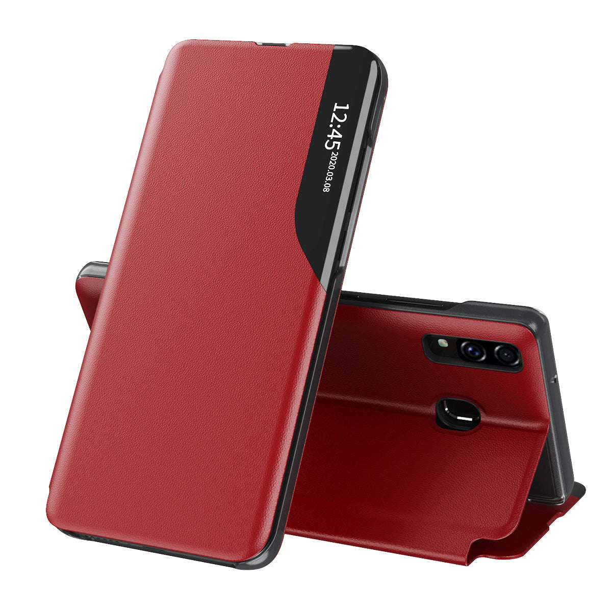 Husa de protectie Techsuit eFold Series compatibil cu Samsung Galaxy A20e, Rosu