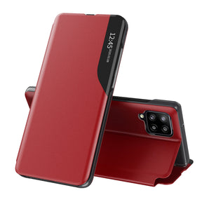 Husa de protectie Techsuit eFold Series compatibil cu Samsung Galaxy A12 / A12 Nacho, Rosu