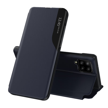 Husa de protectie Techsuit eFold Series compatibil cu Samsung Galaxy A12 / A12 Nacho, Albastru Inchis