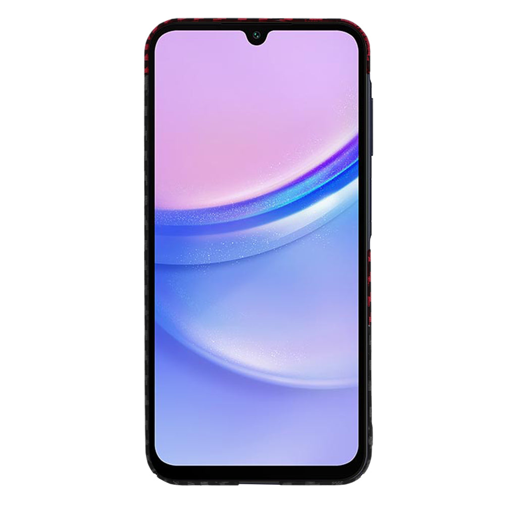 Husa de protectie Techsuit Carbonite FiberShell compatibil cu Samsung Galaxy A15 4G / A15 5G, Rosu Vortex