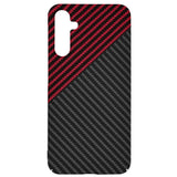 Husa de protectie Techsuit Carbonite FiberShell compatibil cu Samsung Galaxy A15 4G / A15 5G, Rosu Vortex