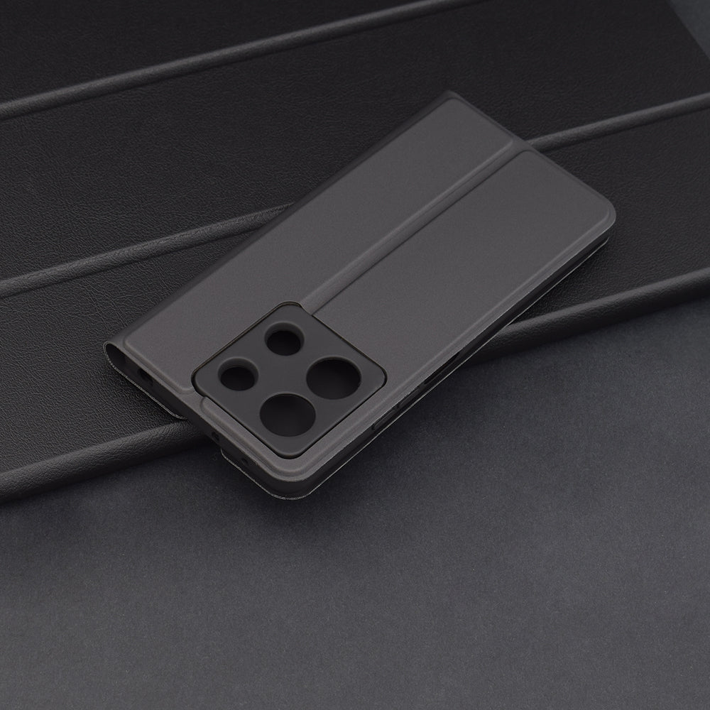 Husa de protectie Techsuit Magskin Book compatibil cu Xiaomi Redmi Note 13 5G, Negru