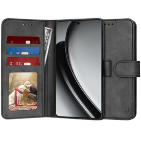 Husa de protectie Techsuit Diary Book compatibil cu Realme GT 6 / GT 6T, Negru