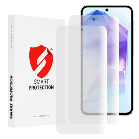 Folie de protectie Smart Protection Premium Classic (set de 2) compatibil cu Samsung Galaxy A35 5G / A55 5G / M35, Transparent