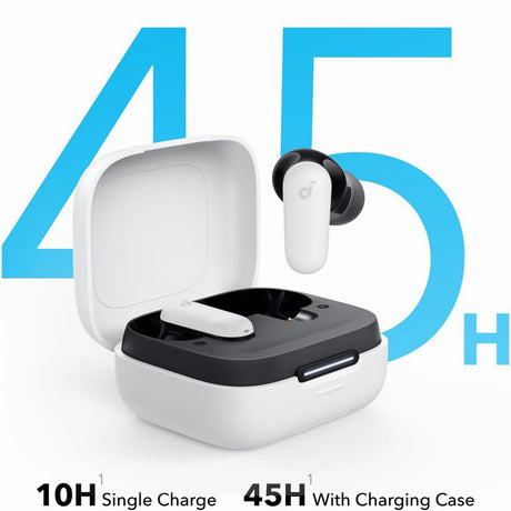 Casti Anker SoundCore P30i (A3959321), TWS, Noise Cancelling, Bluetooth 5.4, Touch Control, IP54, Alb