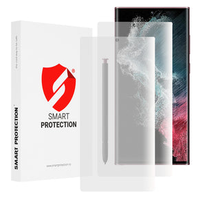 Folie de protectie Smart Protection Premium Classic (set de 2) compatibil cu Samsung Galaxy S22 Ultra 5G, Transparent