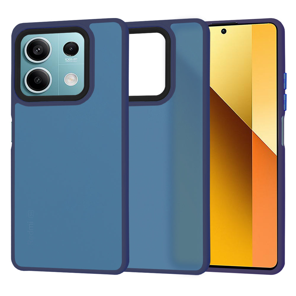 Husa de protectie Techsuit HaloFrost Series compatibil cu Xiaomi Redmi Note 13 5G, Albastru Inchis