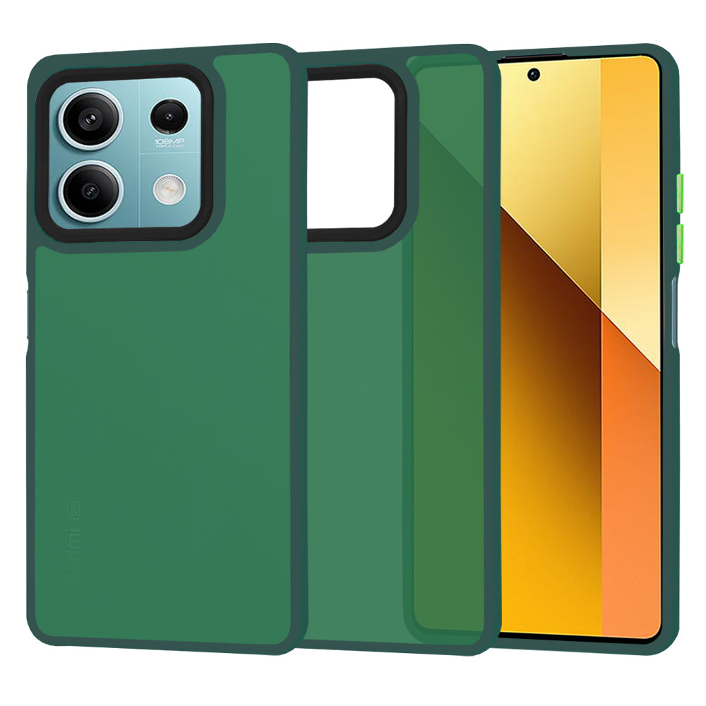 Husa de protectie Techsuit HaloFrost Series compatibil cu Xiaomi Redmi Note 13 5G, Bleumarin Green