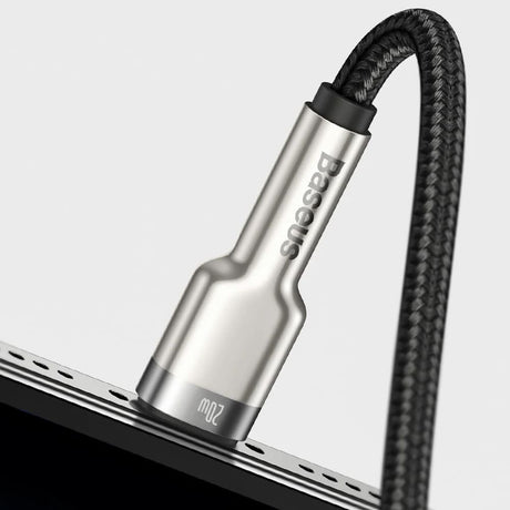 Cablu Baseus Cafule Series Metal (CALJK-B01), USB to Lightning 2.4A, 2m, Negru