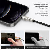 Cablu Baseus Cafule Series Metal (CALJK-B01), USB to Lightning 2.4A, 2m, Negru