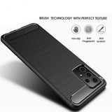 Husa de protectie Techsuit Carbon Silicone compatibil cu Samsung Galaxy A32 5G, Negru
