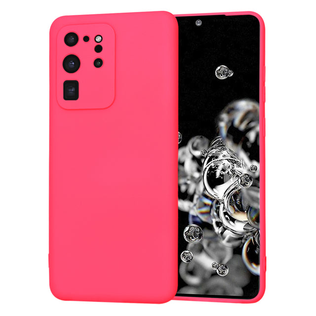 Husa de protectie Techsuit SoftFlex compatibil cu Samsung Galaxy S20 Ultra 4G / S20 Ultra 5G, Roz Intens