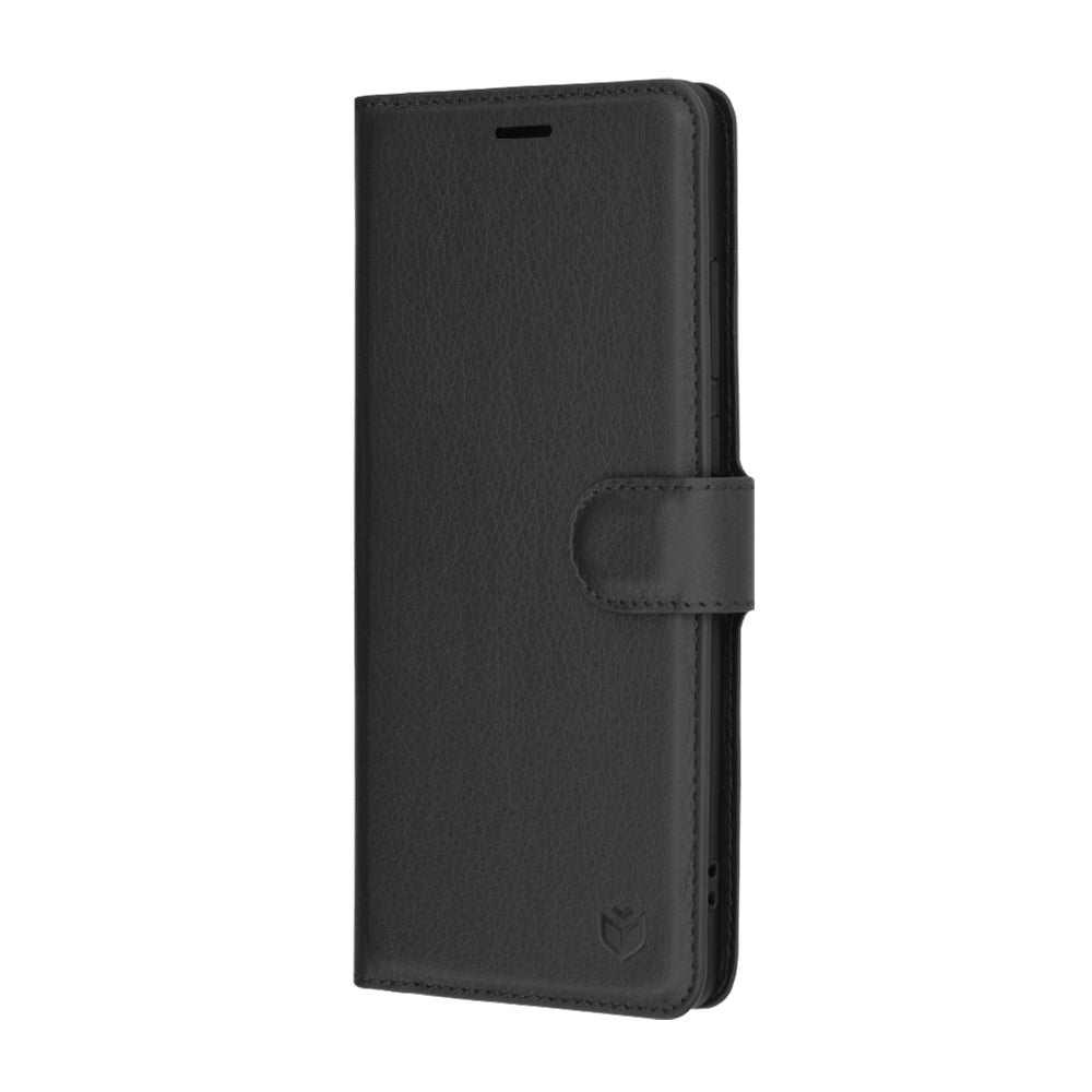 Husa de protectie Techsuit Leather Folio compatibil cu Motorola Moto G85, Negru