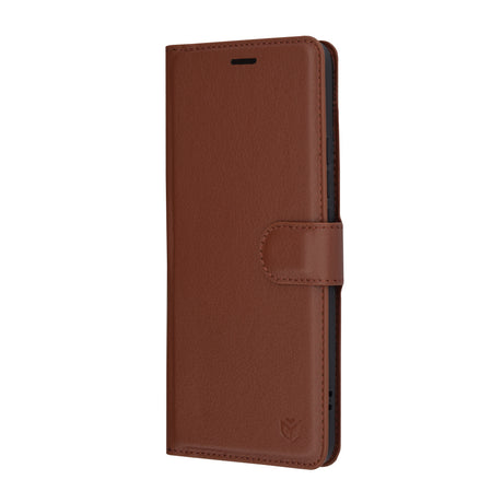 Husa de protectie Techsuit Leather Folio compatibil cu Xiaomi Poco F6 Pro, Maro