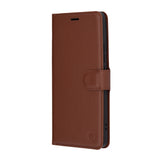 Husa de protectie Techsuit Leather Folio compatibil cu Xiaomi Poco F6, Maro