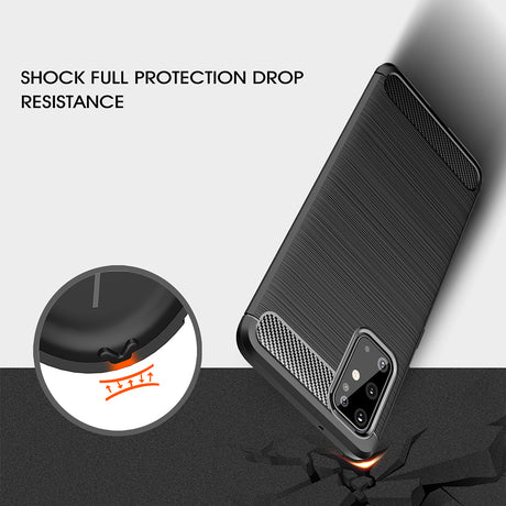 Husa de protectie Techsuit Carbon Silicone compatibil cu Samsung Galaxy S21 Ultra 5G, Negru