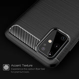 Husa de protectie Techsuit Carbon Silicone compatibil cu Samsung Galaxy S21 Ultra 5G, Negru