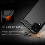Husa de protectie Techsuit Carbon Silicone compatibil cu Samsung Galaxy A12 / A12 Nacho, Negru