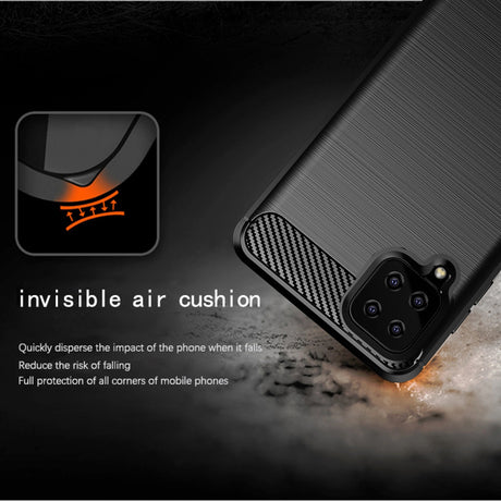 Husa de protectie Techsuit Carbon Silicone compatibil cu Samsung Galaxy A12 / A12 Nacho, Negru